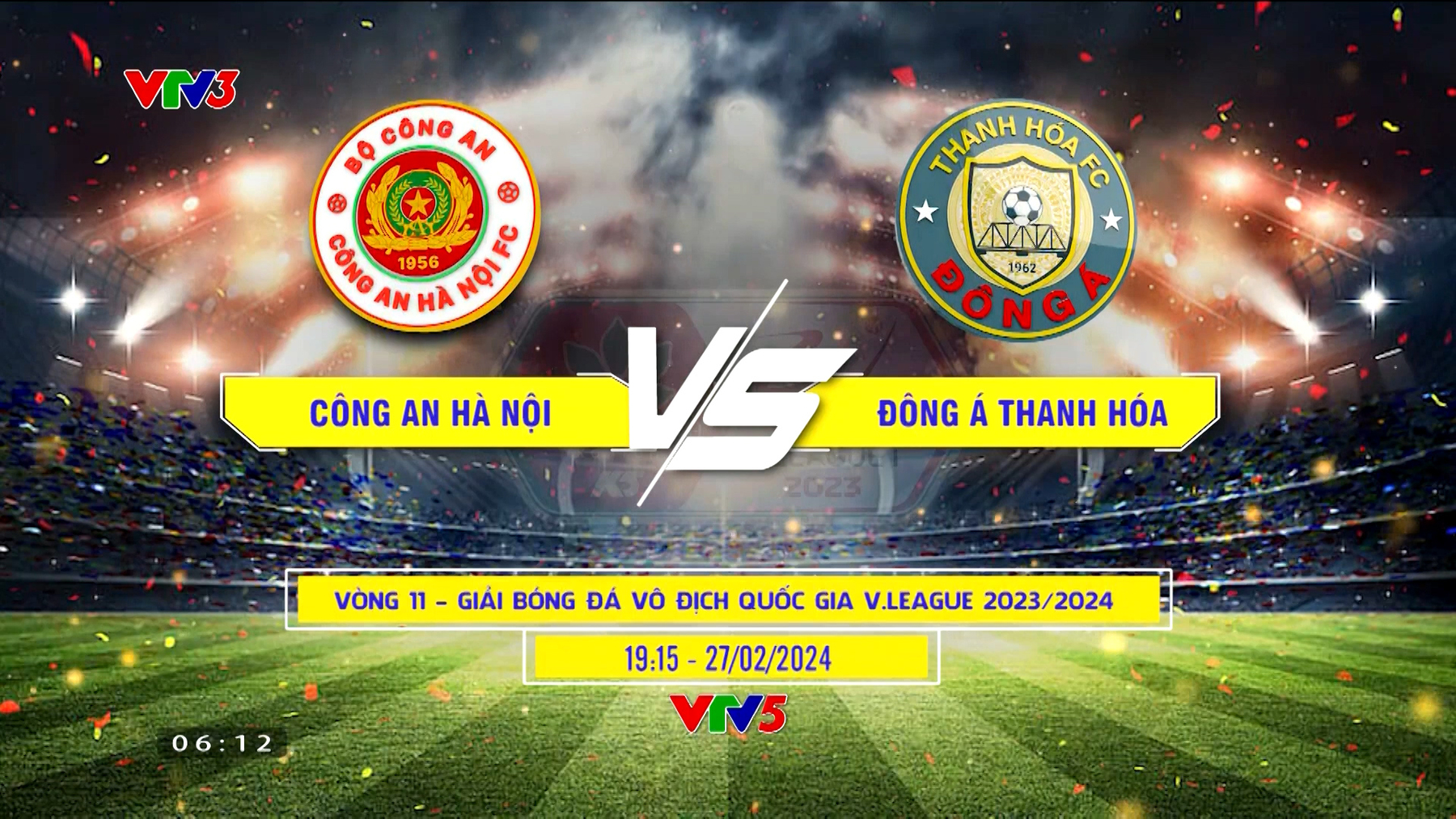 Công An Hà Nội vs Đông Á Thanh Hóa | 19h15 trực tiếp trên VTV5, VTVgo và Thời báo VTV