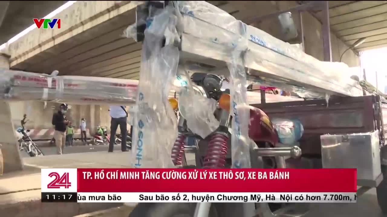 TP. Hồ Chí Minh tăng cường xử lý xe thô sơ, xe ba bánh | Chuyển động 24h
