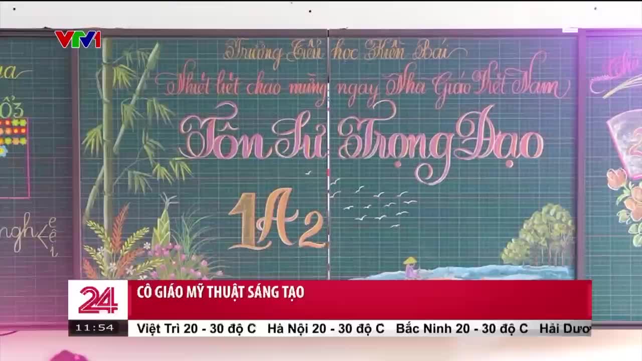 Cô giáo mỹ thuật sáng tạo | Chuyển động 24h