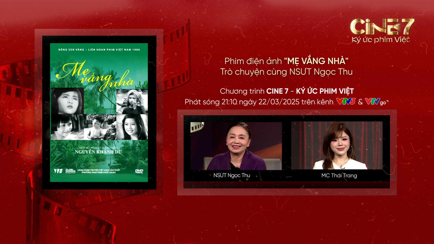 Gặp gỡ NSƯT Ngọc Thu trong phim Mẹ vắng nhà | Cine 7 - Ký ức phim Việt | VTV3 và VTVgo